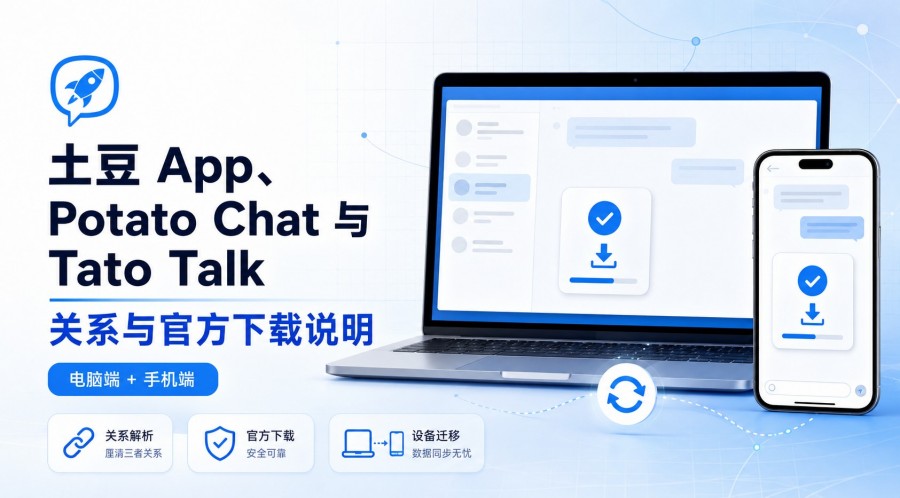 土豆 App、Potato Chat 与 Tato Talk 有什么关系?官方下载与换机说明